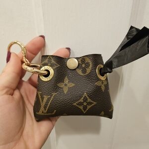 LV Keychain Dog Waste Bag Holder